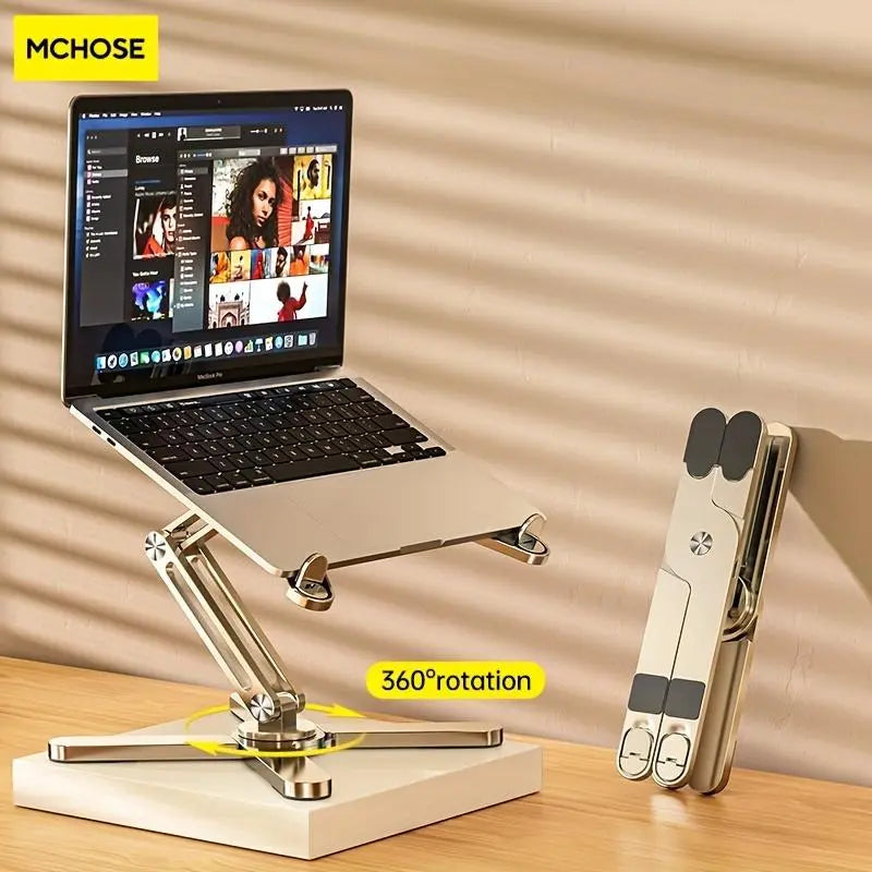 Adjustable Laptop Stand, Aluminum Alloy Laptop Stand, Laptop Cooling Stand, Laptop Holder for Desk, Compatible with 8-16 Inch Laptop