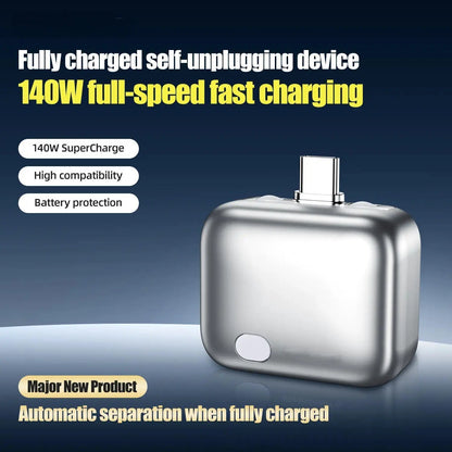 HEXIBII 140W Physical-Disconnect Battery Guard, Auto Eject Charger,Smart Auto Stop Charging Protector, Full Battery Auto Disconnect, Anti-Overcharge Protection for Safe Overnight Charging, Overcharge Protection, Universal for Phones, Laptops & Tablets