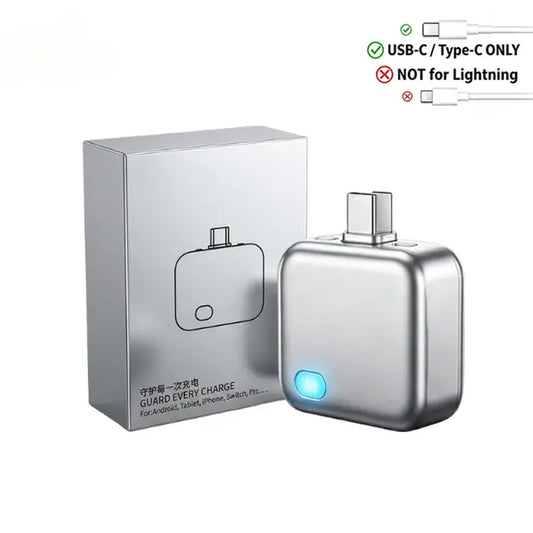 HEXIBII 140W Physical-Disconnect Battery Guard, Auto Eject Charger,Smart Auto Stop Charging Protector, Full Battery Auto Disconnect, Anti-Overcharge Protection for Safe Overnight Charging, Overcharge Protection, Universal for Phones, Laptops & Tablets